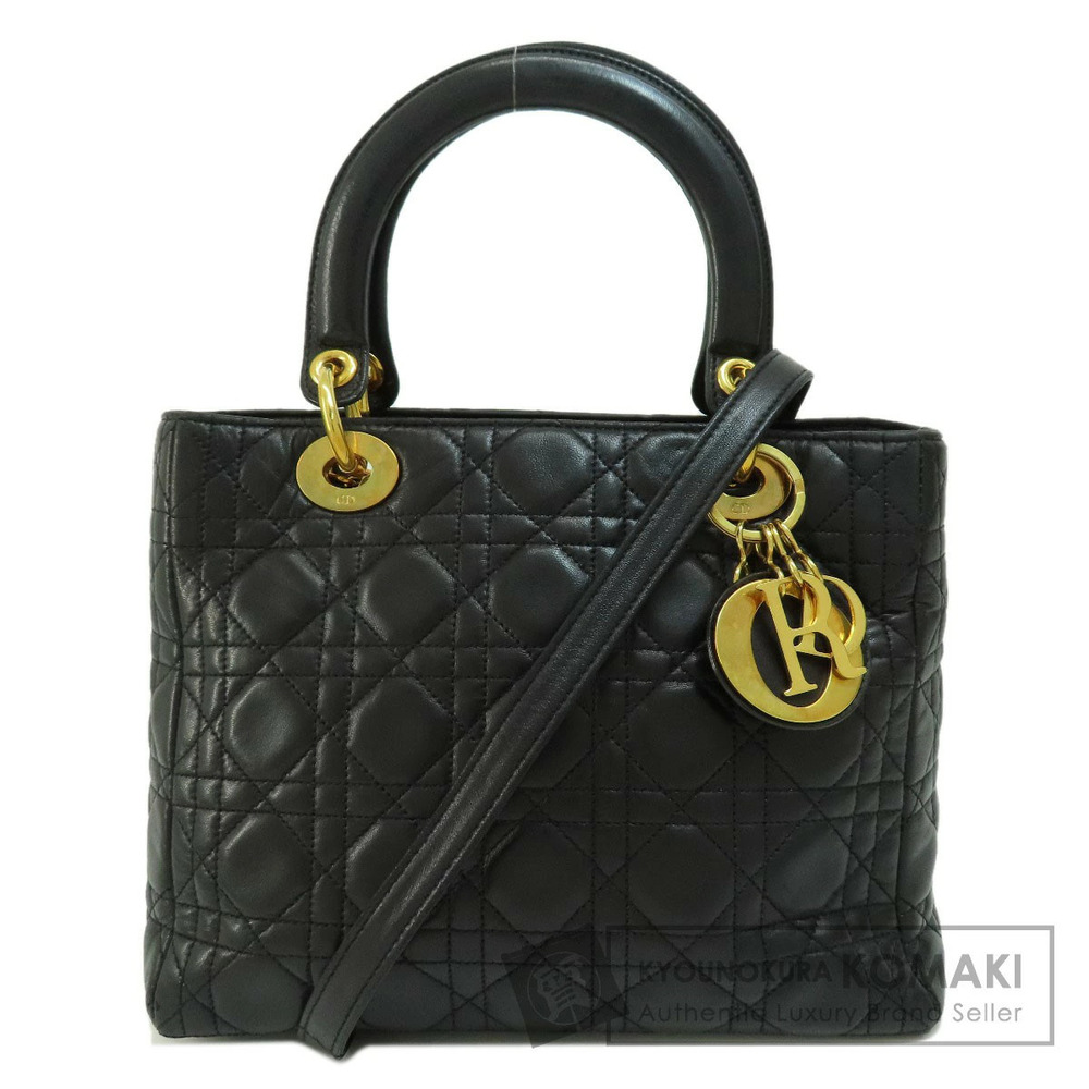Christian Dior Lady Handbag Calfskin
